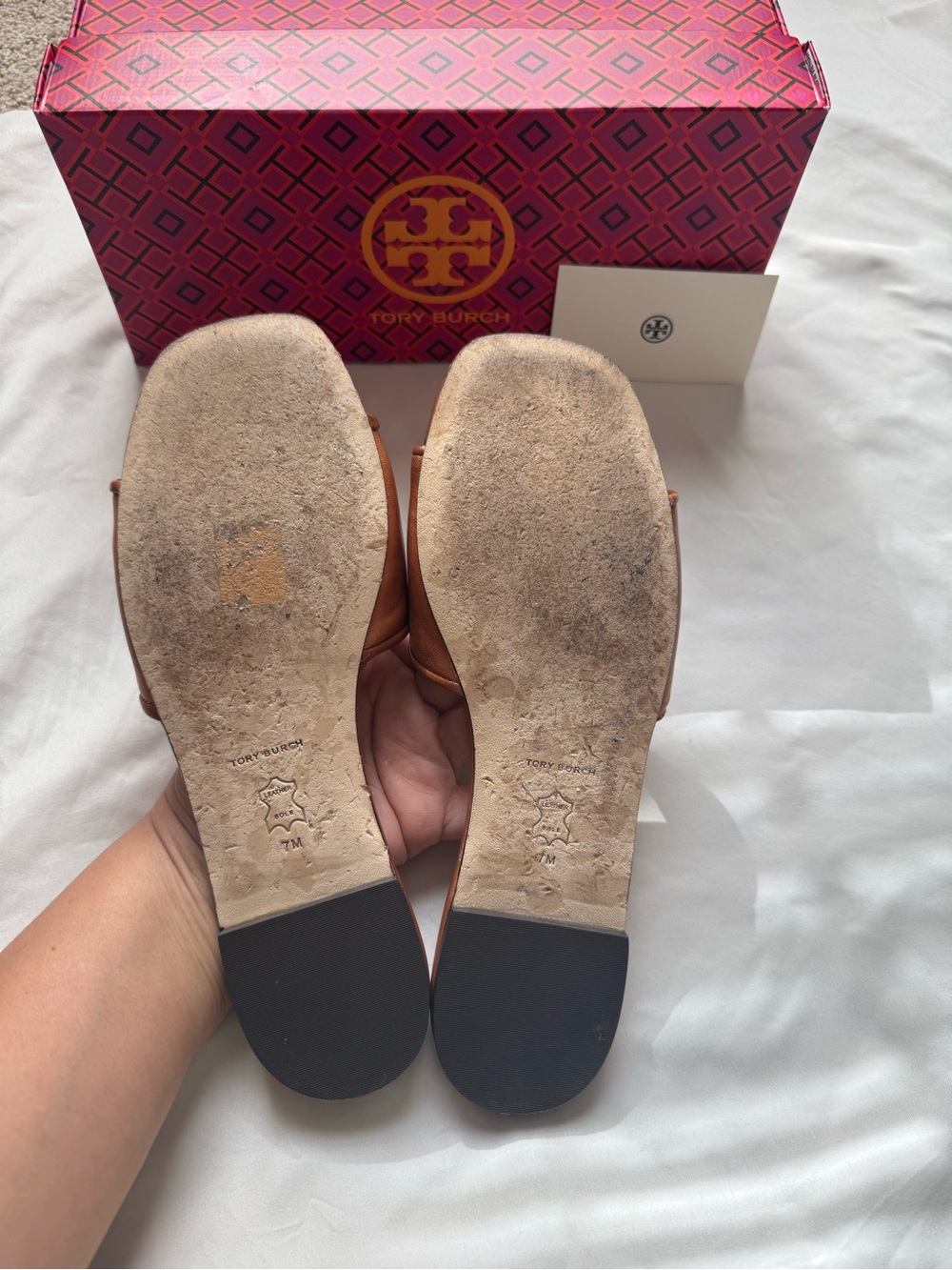 Tory Burch Brown Eleonor Slide Sandals - Picture 2 of 4